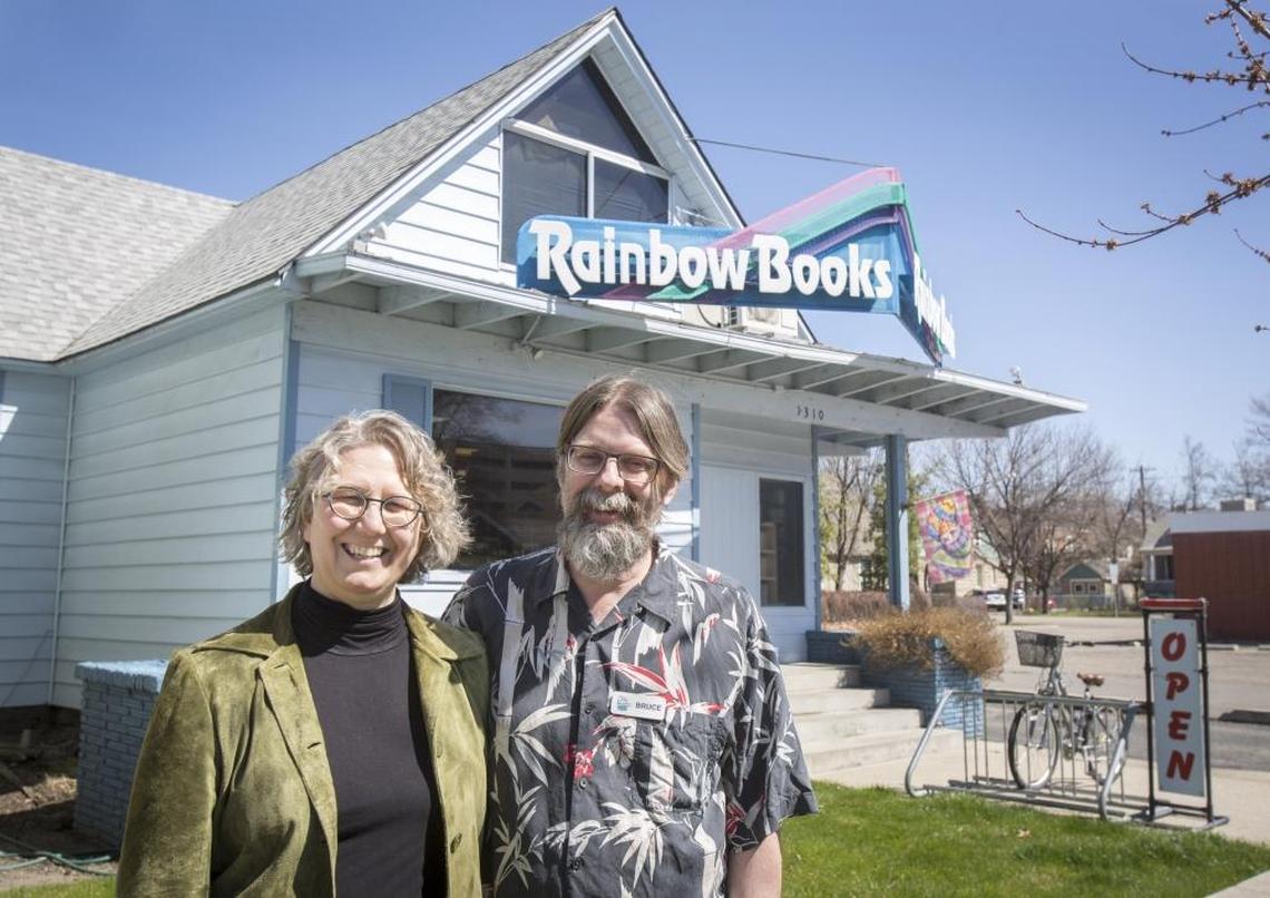 Bruce and Laura DeLaney, owners of Rediscovered Books, bought Rainbow Books in 2018.