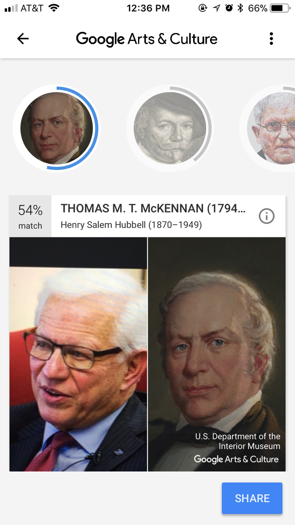 Boise State University President Bob Kustra is compared to “Thomas M. T. McKennan,” a portrait by Henry Salem Hubbell.