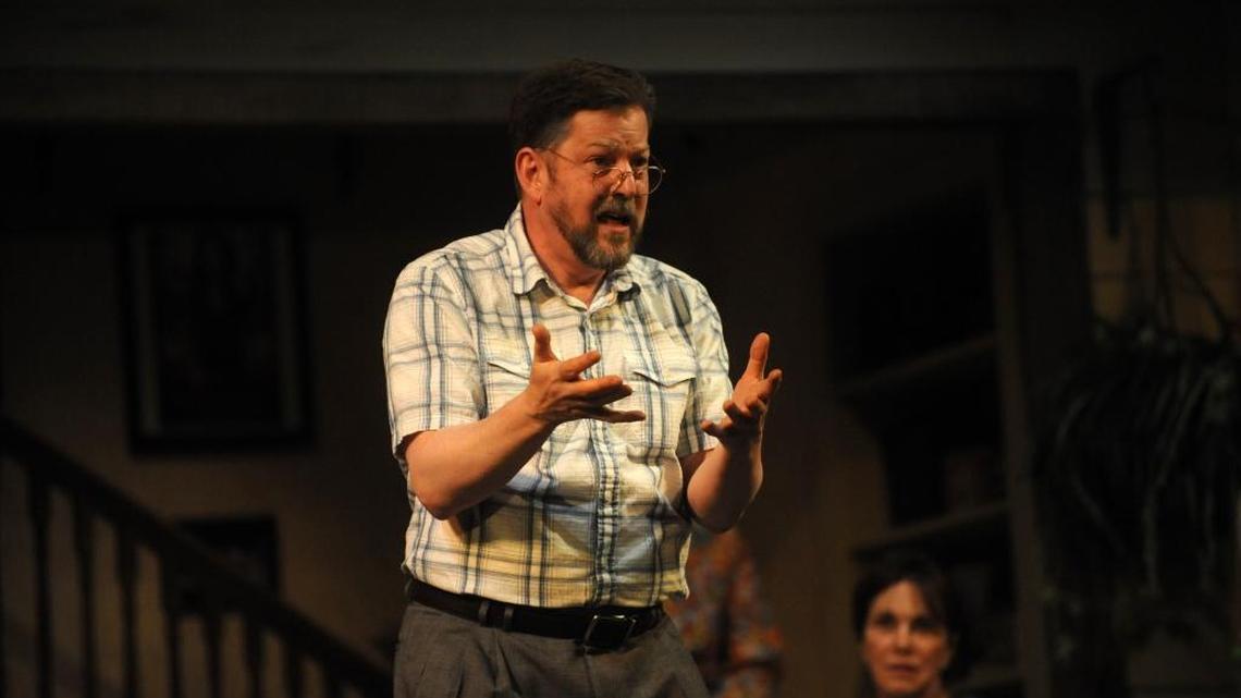 John Glenn in a Company of Fools’ production of “Vanya, Sonia, Masha , Spike” in 2015.