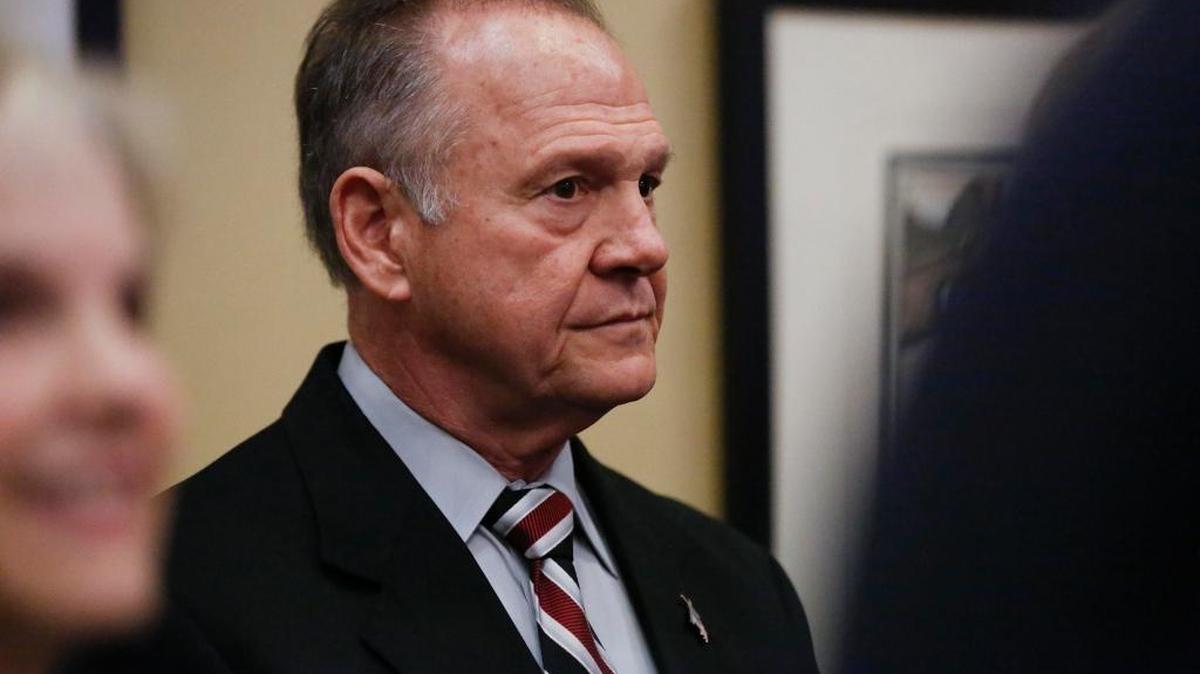 Former Alabama Chief Justice and U.S. Senate candidate Roy Moore waits to speak at the Vestavia Hills Public library, Saturday, Nov. 11, 2017, in Birmingham, Ala. According to a Washington Post story Nov. 9, an Alabama woman said Moore made inappropriate advances and had sexual contact with her when she was 14.