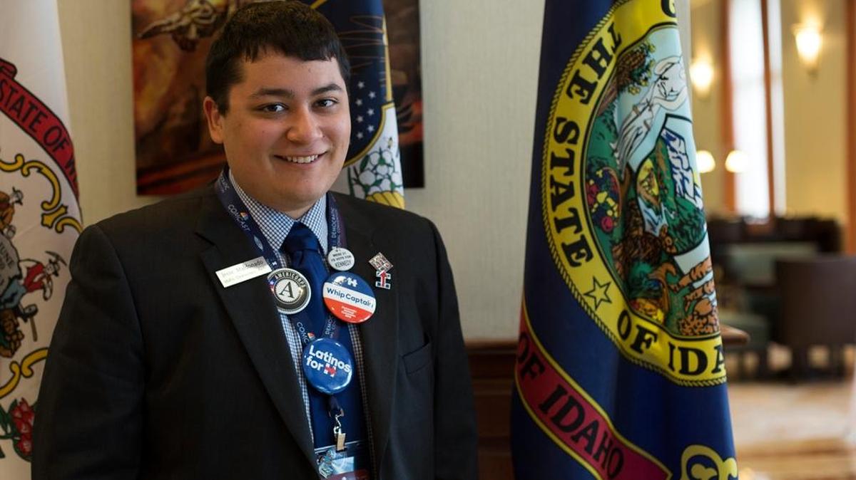 Jesse Maldonado of Lewiston, the youngest Idaho delegate to the Democratic Convention in Philadelphia.