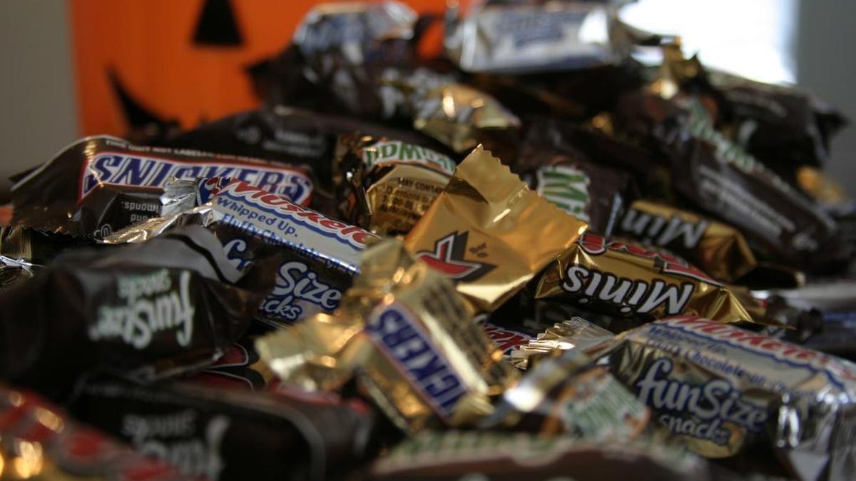 Police urged parents to inspect all candy that their children receive while trick-or-treating, and to throw out anything that appears to have been tampered with.