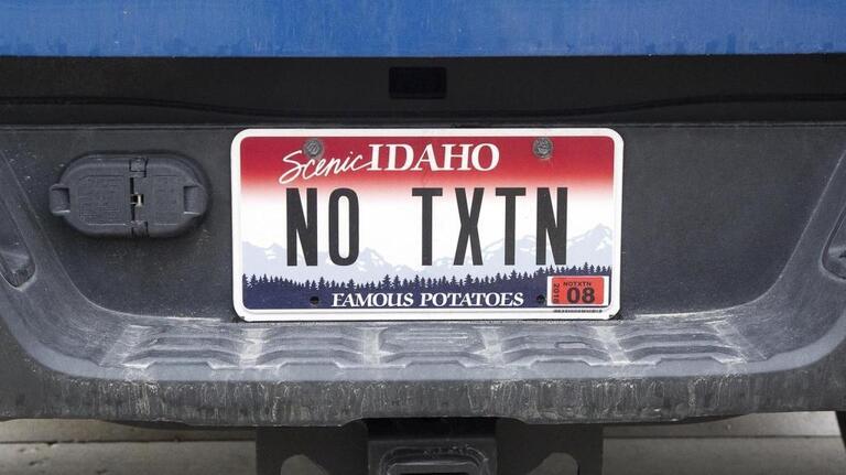 ‘CA SUKS’: Vanity plates are popular in Idaho, but not all are allowed. Here are the rules