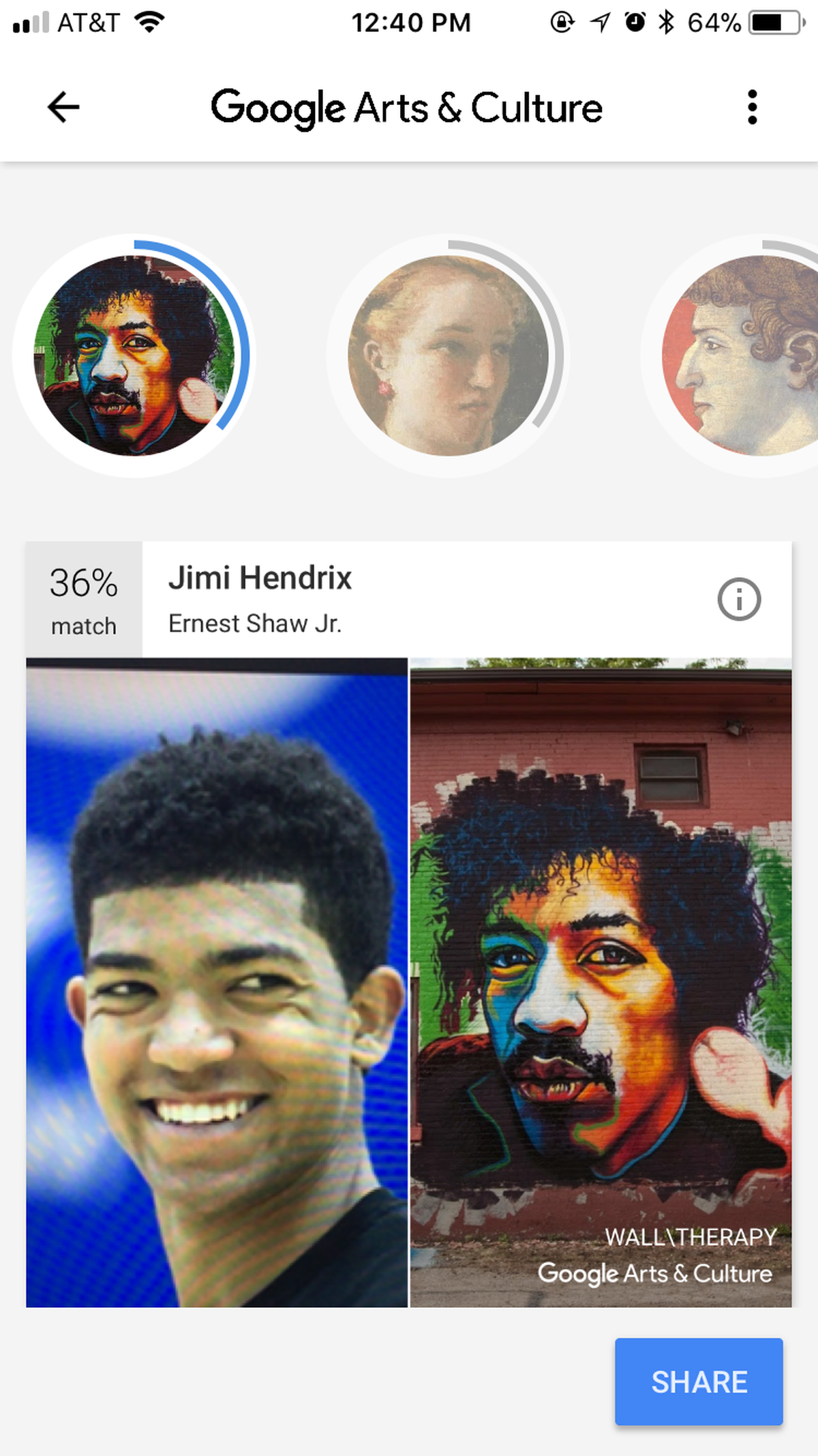 Boise State basketball star Chandler Hutchison’s headshot invoked this mural of Jimi Hendrix, painted by Ernest Shaw Jr.