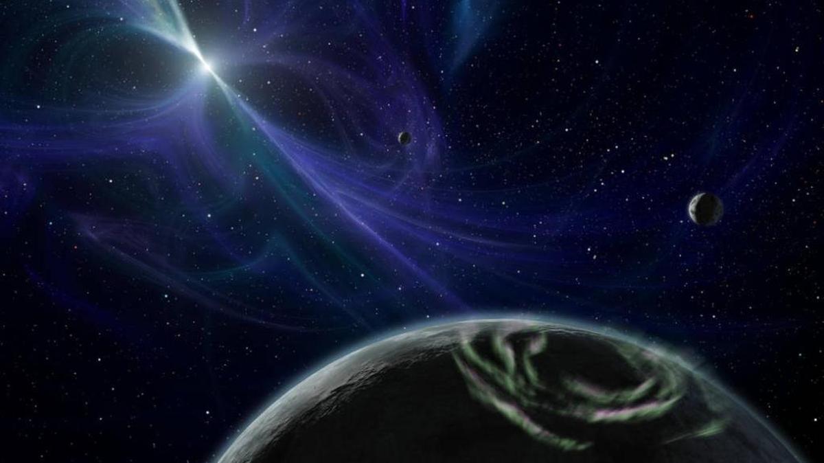 This image provided by NASA shows a planetary system discovered outside our own.