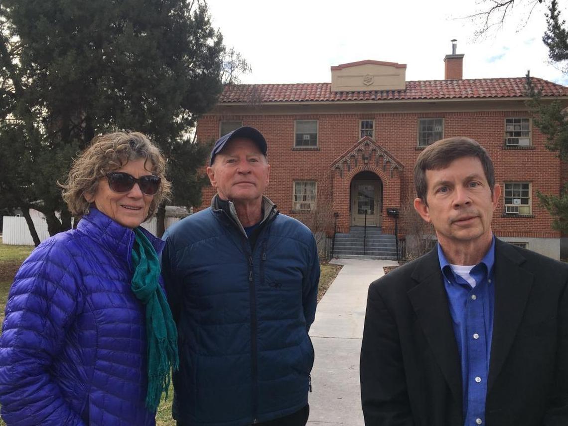 Neighborhood activists Alex Jones, James “Jonesy” Jones and David Klinger want the Booth Home, the former maternity hospital behind them, to be preserved when the Salvation Army sells the property.