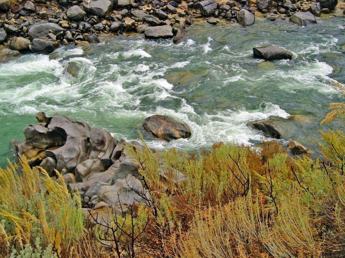 The Payette River is a popular rafting spot.