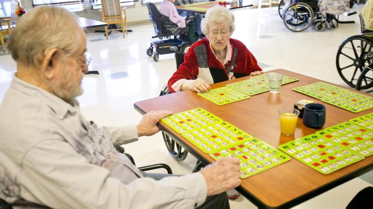 Jim Reece and Betty Sanderson participate in a recent bingo game at Genesis Health Care in Meridian. You can fulfill wishes for many seniors and foster children through the Soroptimist International of Boise’s Holiday Gift Project.