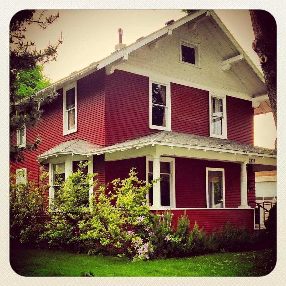 Eryn Mayer and her husband rented this bright red farmhouse on State Street for more than two years. They were forced to move out in October. The house was demolished in December.