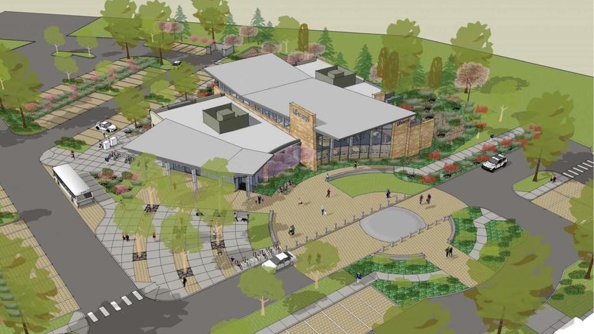 How the Bown Crossing library branch should look by the end of 2016.