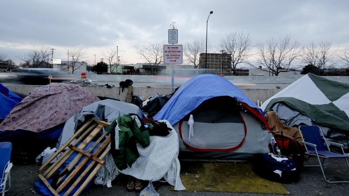 Police cleared out the homeless encampment called Cooper Court on Friday and Saturday.