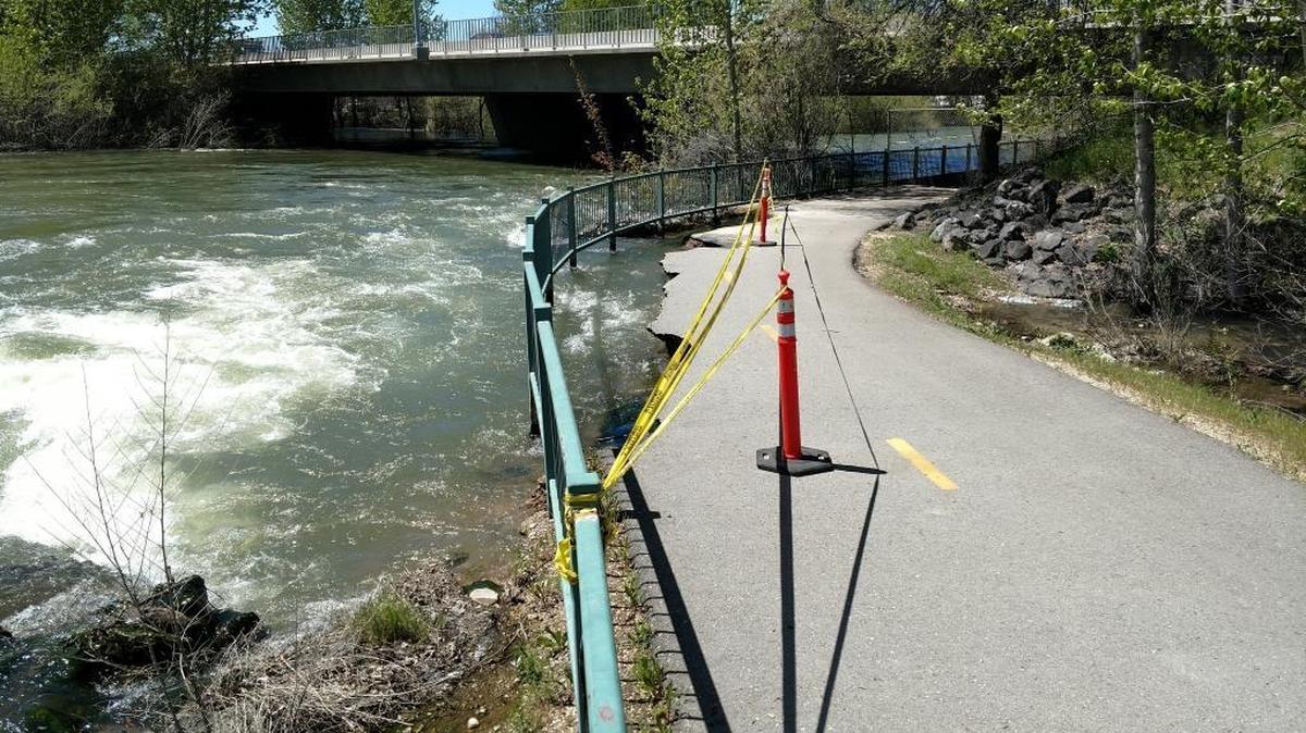 Damaged sections of the Boise River Greenbelt might not be fixed until spring