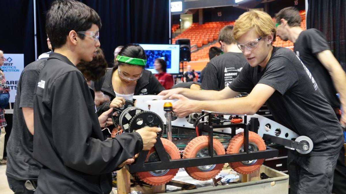 High school students competed against each other at the 2016 Idaho Regional Robotics Competition in the Taco Bell Arena for a three-day event that ended Saturday.
