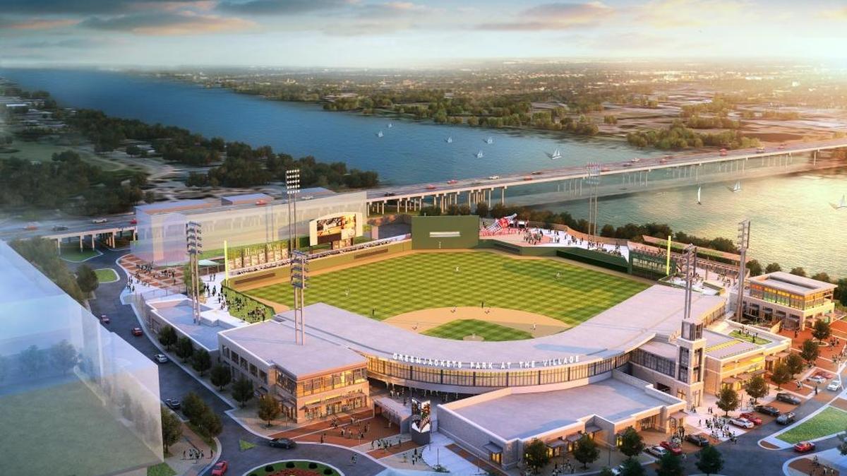 Jeff Eiseman, the owner of the Boise Hawks, wants to build a stadium and supporting commercial or residential space in Downtown Boise. That endeavor could borrow ideas from Project Jackson, the $180-million stadium and surrounding development that Eiseman is building in North Augusta, S.C., shown in this rendering.