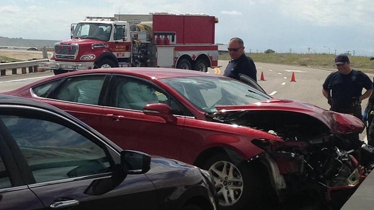 Boise police posted this image of the crash to Twitter.