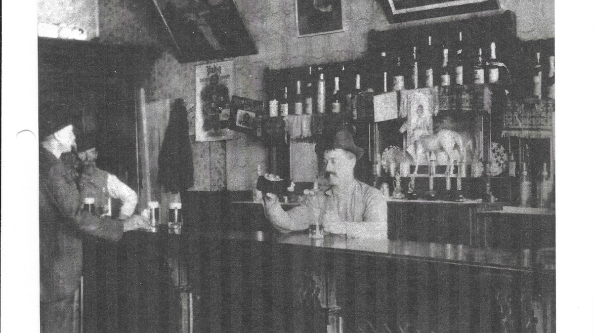 Most of Boise’s two dozen saloons, such as this one, were orderly compared to the Bucket of Blood.