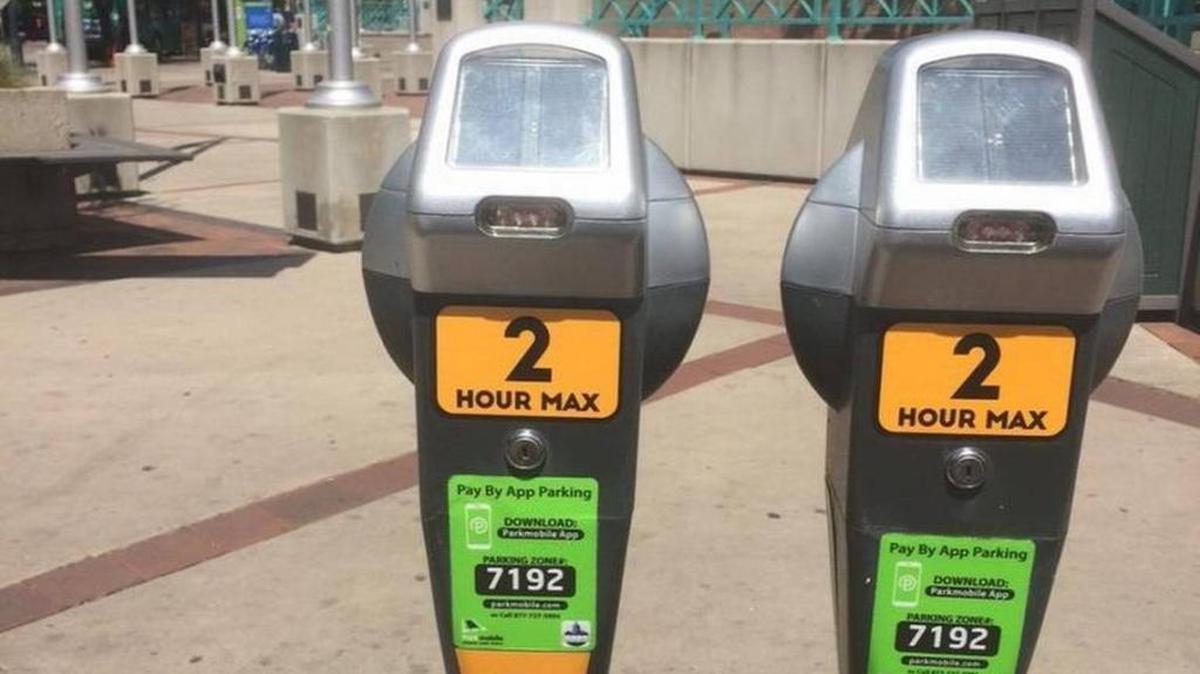 Parking rates in metered spots nearest the core of Downtown Boise, such as these two in front of City Hall, could soon increase.