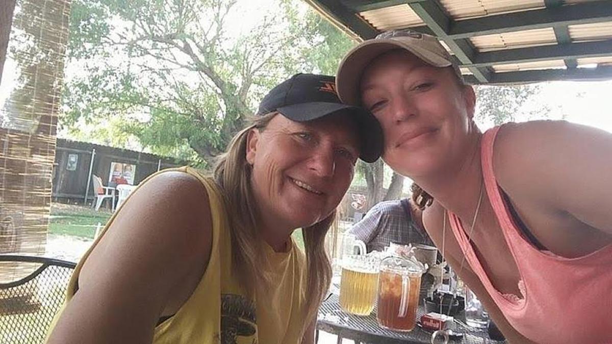 This photo of Angie Davis, left, and Melissa Gavard was taken about a month ago, Davis’s sister Jennifer Bourasa said.