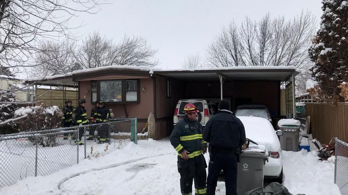 This house was damaged by fire early Monday morning.