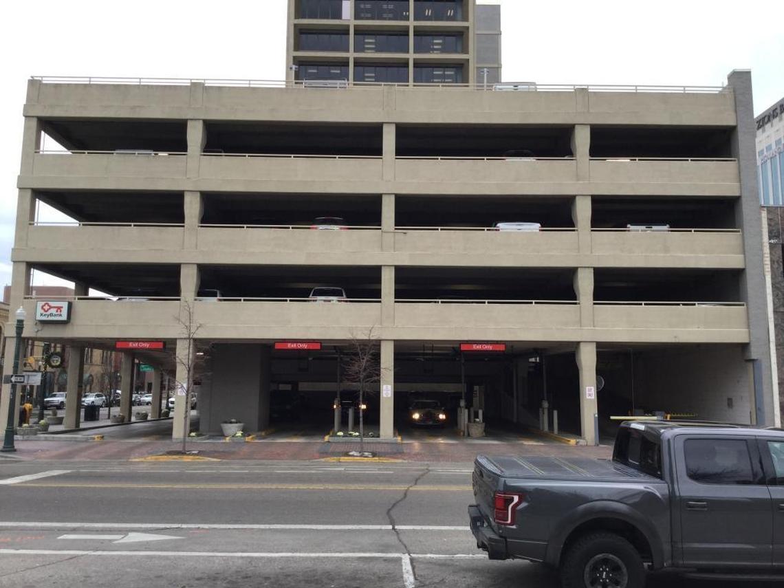 City planners say this garage on the southwest corner of Capitol Boulevard and Bannock Street in Downtown Boise is an example of how not to design an urban parking structure. Openings between the parking decks and a prominent entrance give it a jarring appearance in an area dominated by stylish architecture.