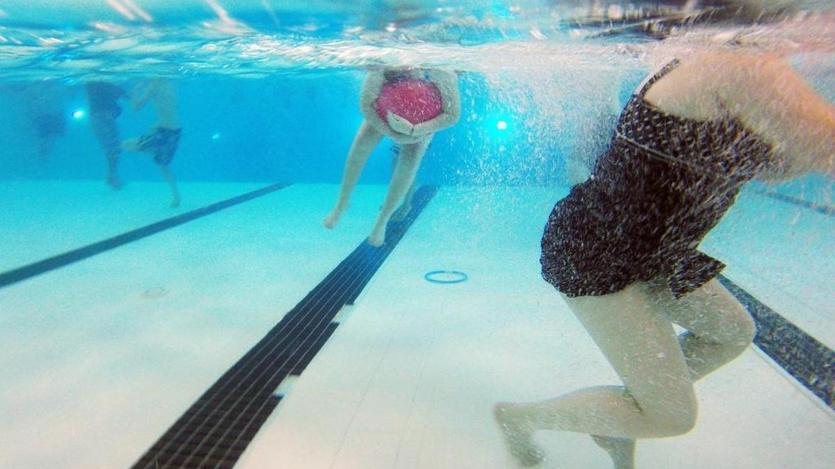 Seventh-graders from West Middle School have a field day at the Treasure Valley Family YMCA. Each student first had to take a swim test to evaluate their abilities.
