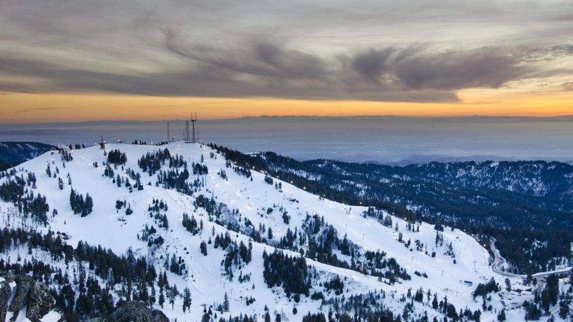 The sun sets over Bogus Basin Mountain Recreation Area in this Statesman file photo.