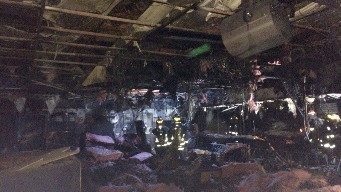 Damage was extensive after a Tuesday afternoon fire at Ali Baba Hookah Bar.