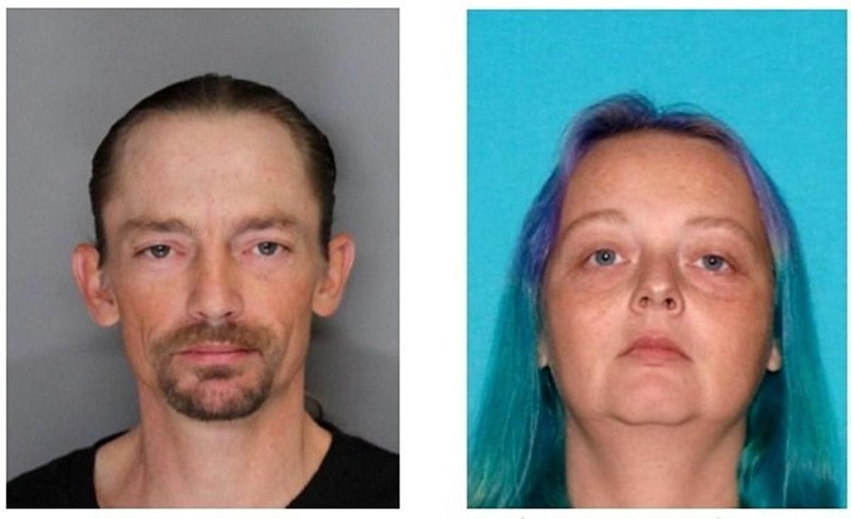 Jason “Travis” Simon, left, and Sarah Joy VanOcker-Dunn.