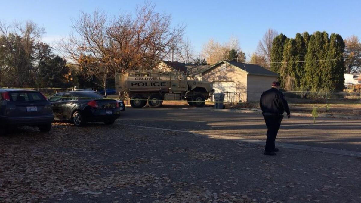 This house at the corner of Marshall Avenue and West Elm Street in Caldwell was the scene of an officer-involved shooting that injured a Parma man Friday, Nov. 11.