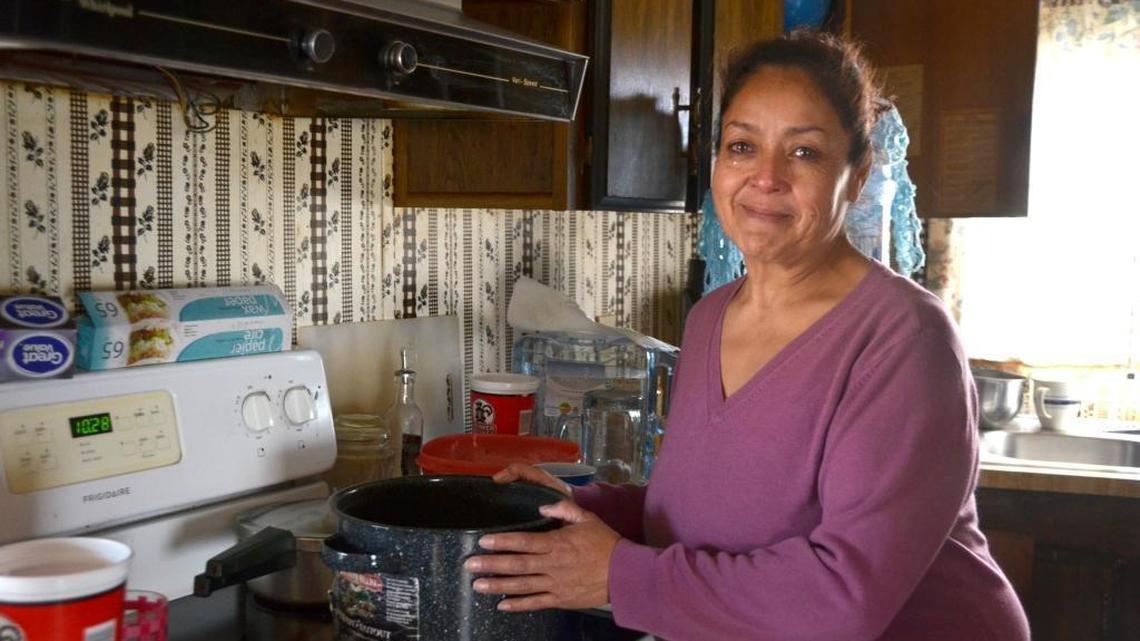 Alma Diac said her favorite room in her home is her kitchen, but she hasn’t been able to cook for her family since the water usage in the park has been limited to an hour a day.