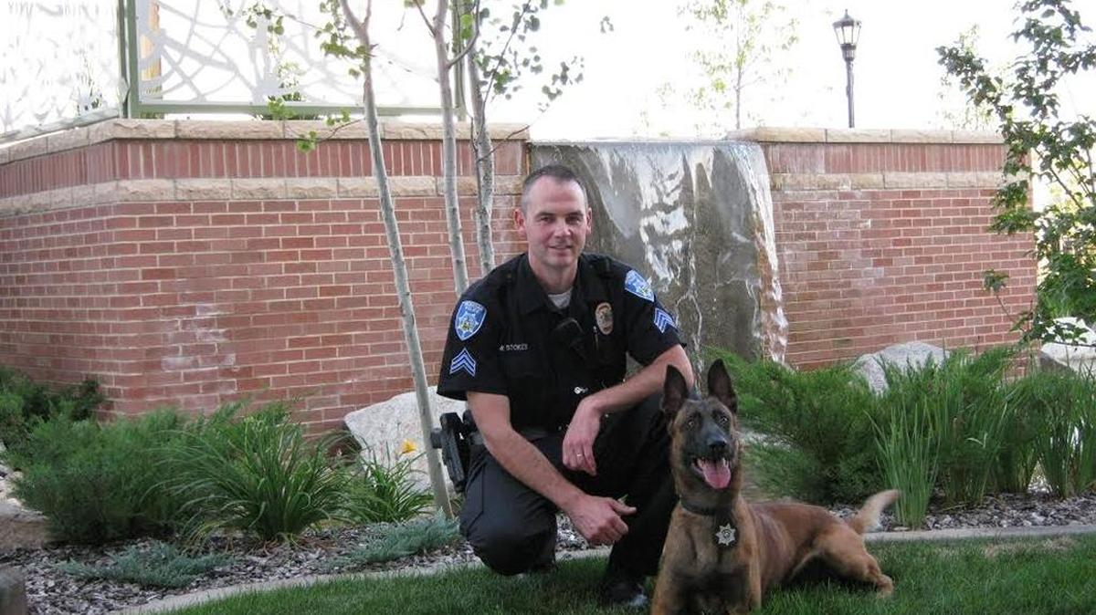 Meridian Police Officer David Gomez received worldwide attention last year for using nonlethal methods in dealing two very aggressive dogs. Lt. Berle Stokes, pictured here with K9 Blitz, is credited for pushing for the training of officers in these methods.