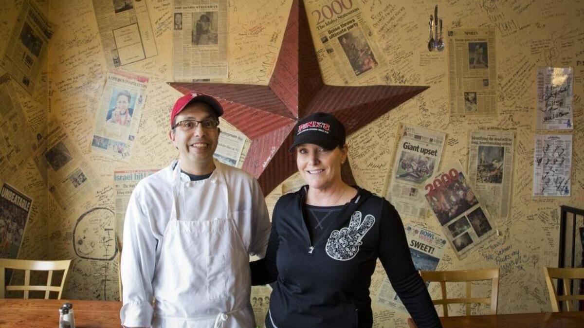 Rick and Julie Valenzuela own and operate Rick’s Press Room Grill and Bar on Idaho Avenue in Downtown Meridian. They opened the business nine years ago.