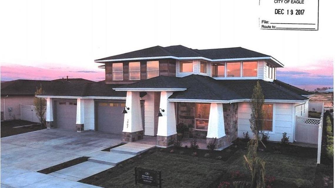 One of the sample designs for homes at the proposed Brookway subdivision in Eagle.