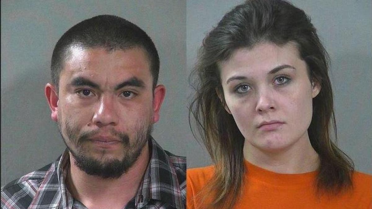 From left, Esau Deloya, 29 and Emily Richardson, 20