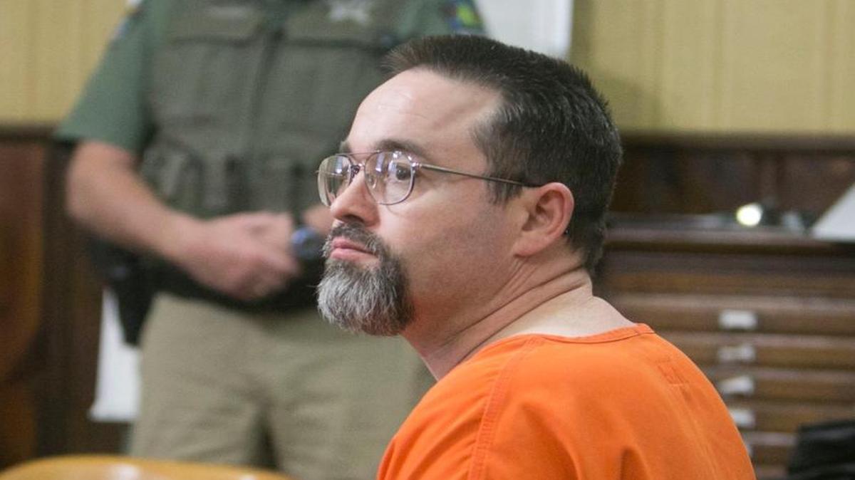 Michael Dauber, shown here in court last year, pleaded guilty Tuesday to two Boise County murders.