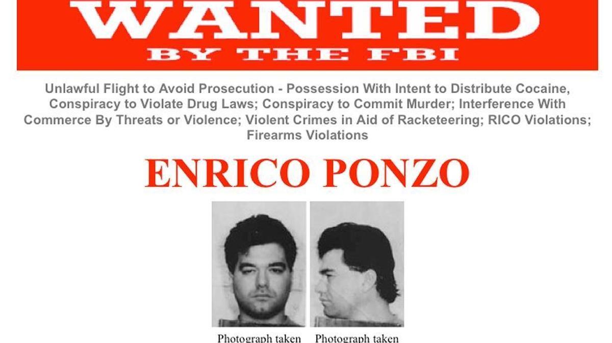 FBI wanted poster for Enrico Ponzo. When he was captured in February 2011, the Boston mobster had spent a decade living outside Marsing under the name Jay Shaw.