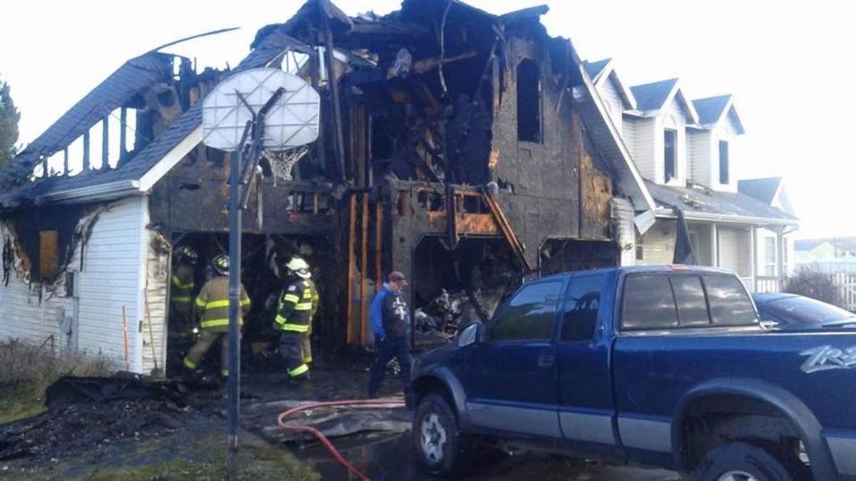 The aftermath of the fire.