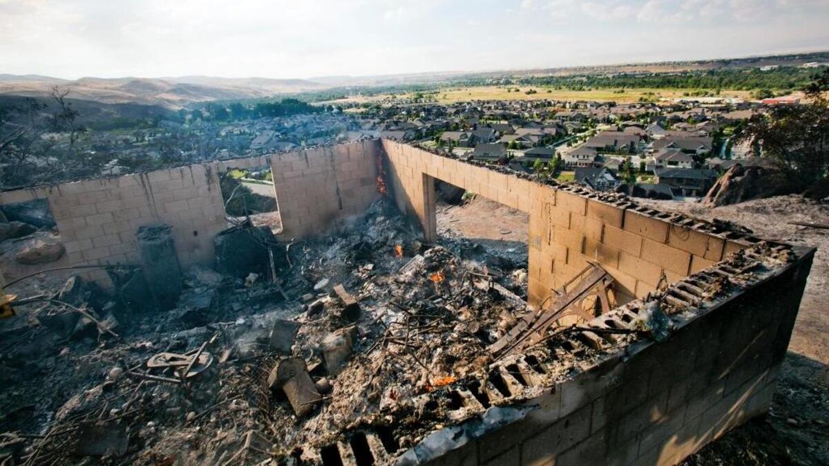 The home of Steven Danielson was destroyed in the June 30 Table Rock fire.