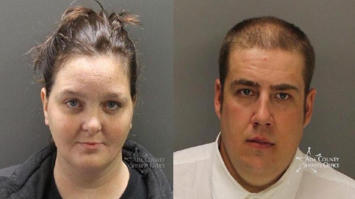 Kristal Bridgman, left, and Isaac Hyatt