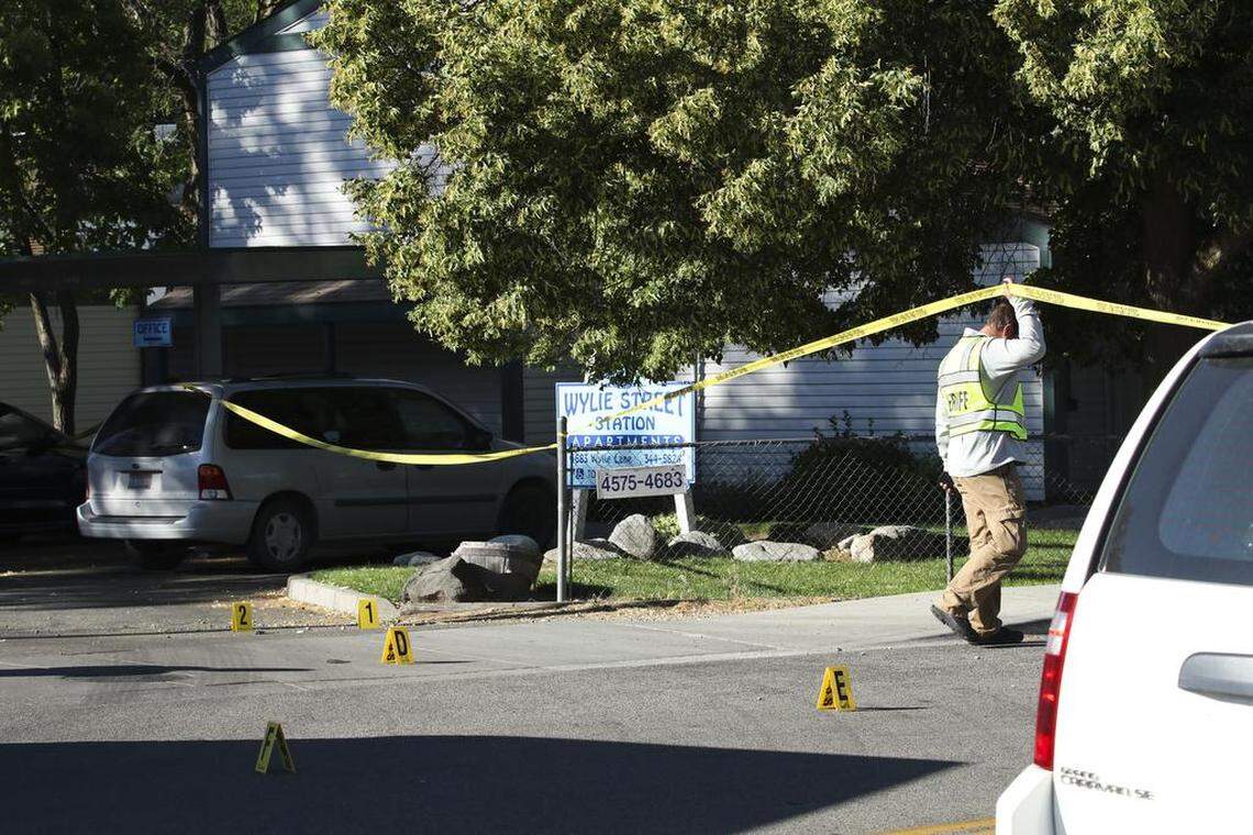 Police on Sunday were still investigating the scene where nine people, including six children, were stabbed on Wylie Lane in Boise on Saturday night.