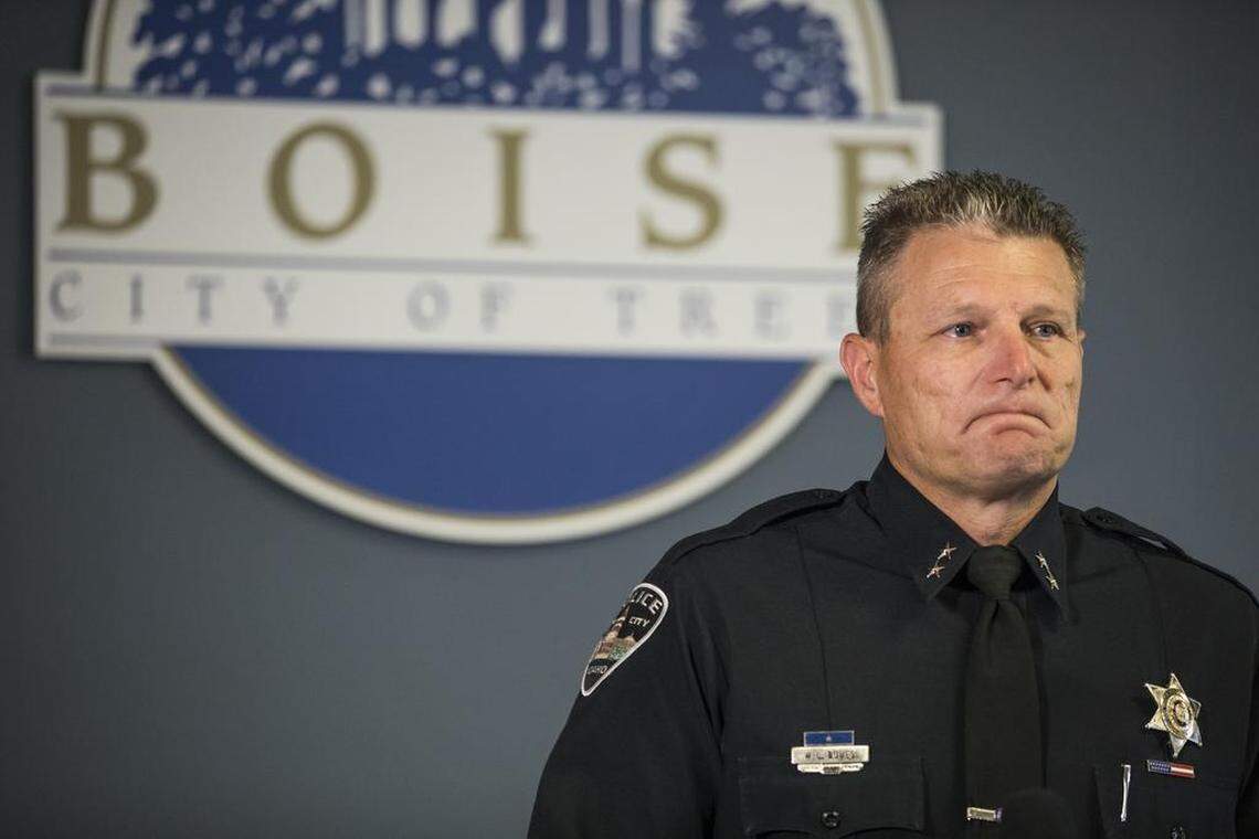 Boise Police Chief Bill Bones was visibly emotional during a press conference Sunday, July 1. "These are victims who in their past homes have fled violence from Syria, Iraq and Ethiopia," Bones said.