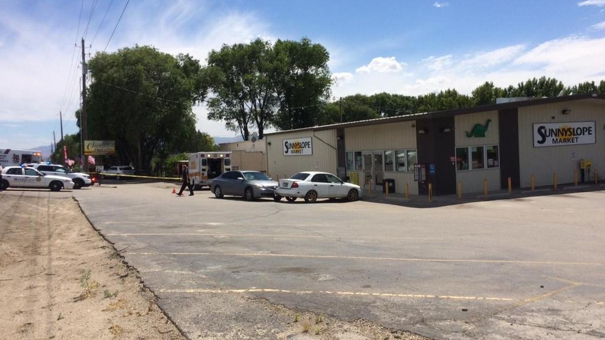 The Sunnyslope Market was blocked off with police tape Friday afternoon.