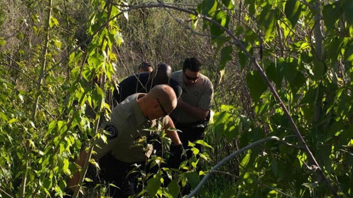 Eagle Police Department arrested Eshun after locating him hiding in a drainage pond near the WinCo store at 3032 East State Street.