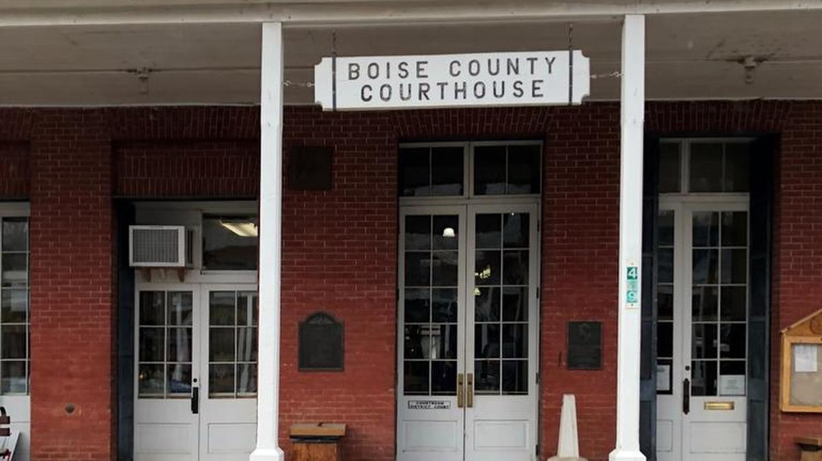 The Boise County Courthouse.