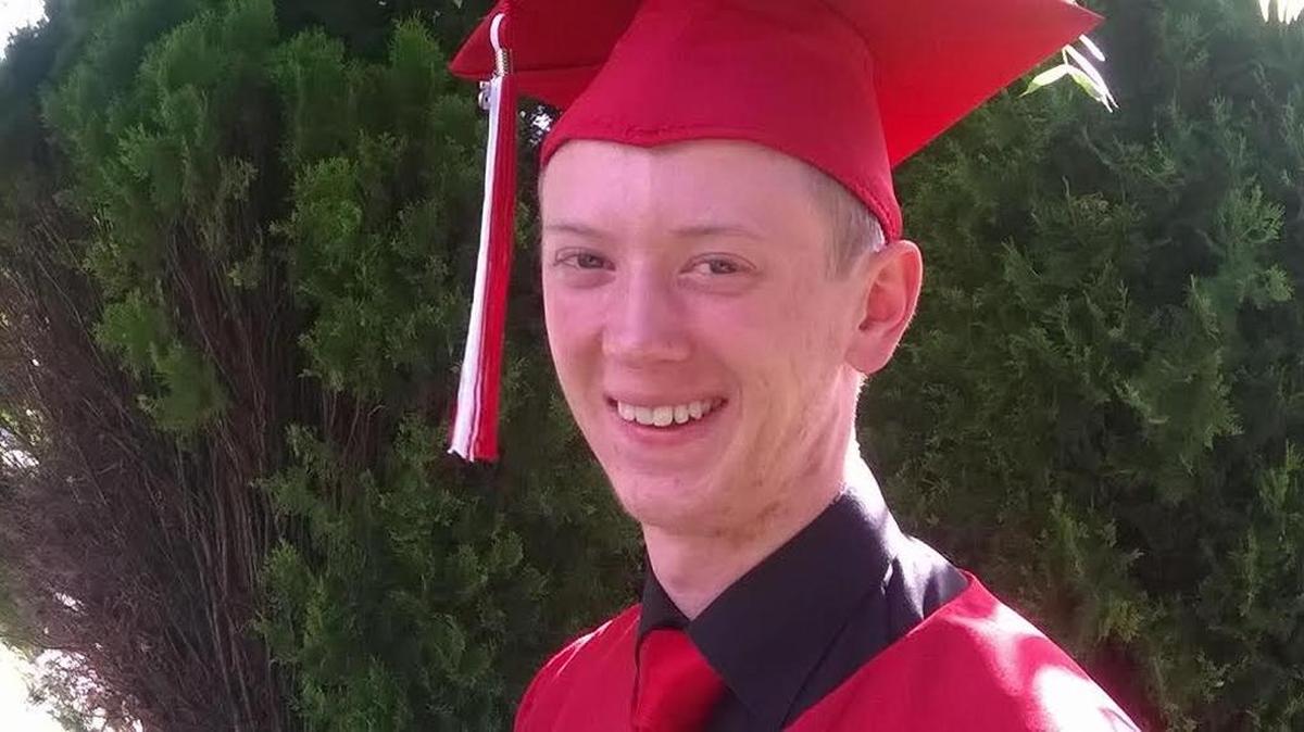 Charles Peyton Chambers on his graduation day from Boise High School in May 2015.