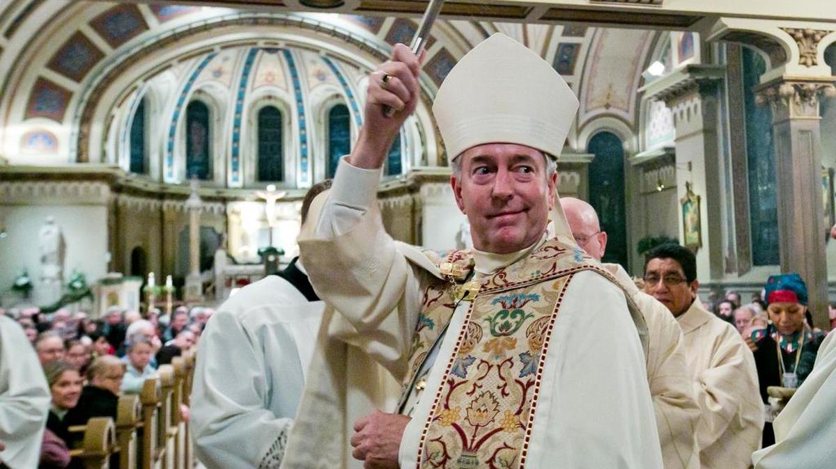 Bishop Peter F. Christensen is the final word on sexual abuse or misconduct investigations within the Catholic Diocese of Boise. Here, he sprinkles holy water as he enters St. John's Cathedral in December 2014, shortly before the ceremonies installing him as the diocese’s bishop.