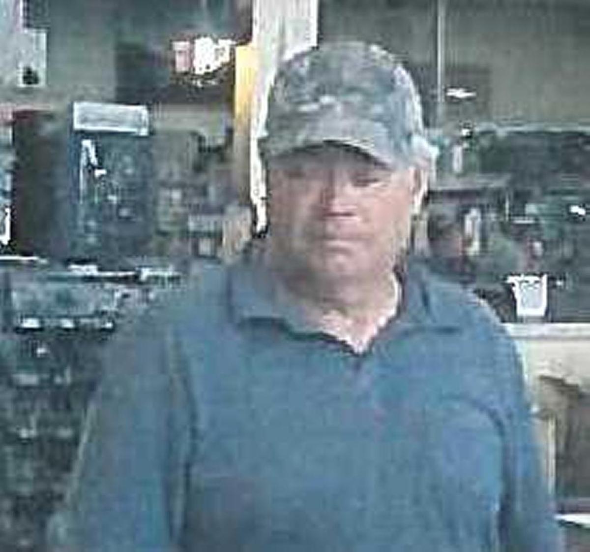 A surveillance picture of Gerald M. “Mike” Bullinger released in 2017.