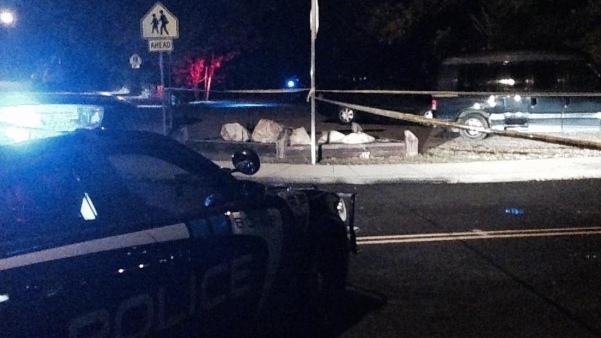 Police secured the area where the shooting happened, and were still there as the investigation continued hours later.