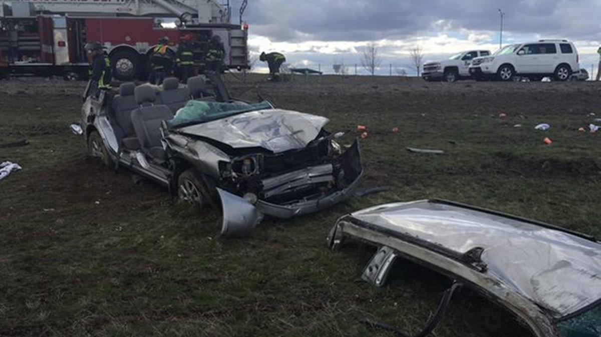 A 2005 Subaru Forester went off the right shoulder of Interstate 84, struck a utility box, veered back across the eastbound lanes, ran into the median and rolled. Crews with the Boise Fire Department had to cut away the roof and remove the front passenger door to remove the two occupants, who were treated and released from Saint Alphonsus Regional Medical Center in Boise.