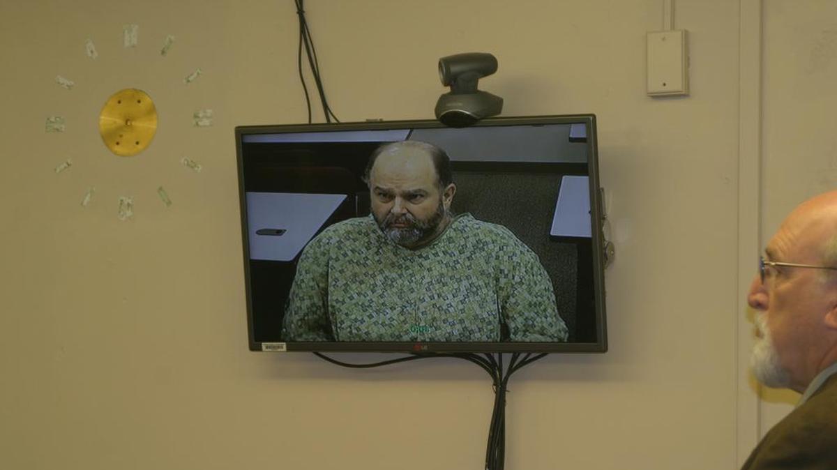 Anthony W. Montwheeler, injured in the crash that killed a Vale man, wore medical garb at his Malheur County arraignment on murder, kidnapping and assault charges.